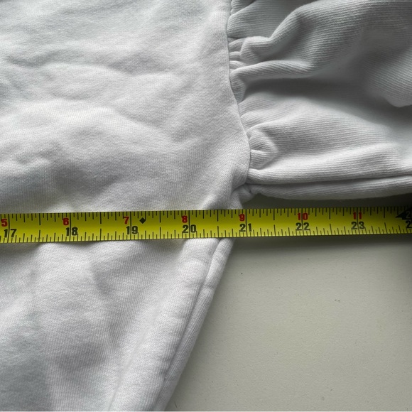 MSGM Puff Sleeve Crop Sweater Top Cotton - Picture 10 of 16